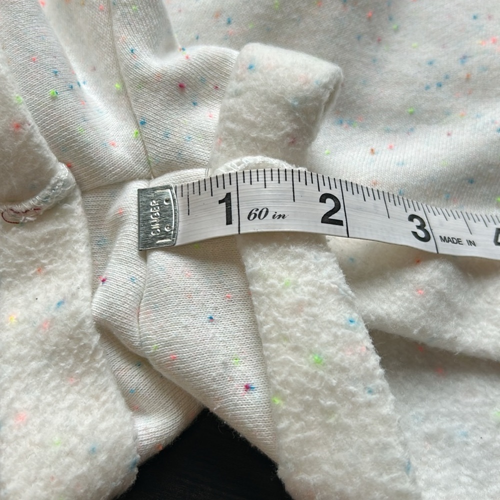 Beach Riot Short cream rainbow confetti speckle sweat short Revolve Sz M - Picture 9 of 9